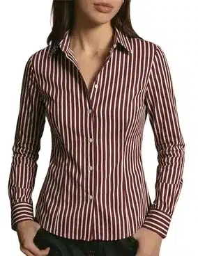 Striped Formal Corset Shirt - Product Details